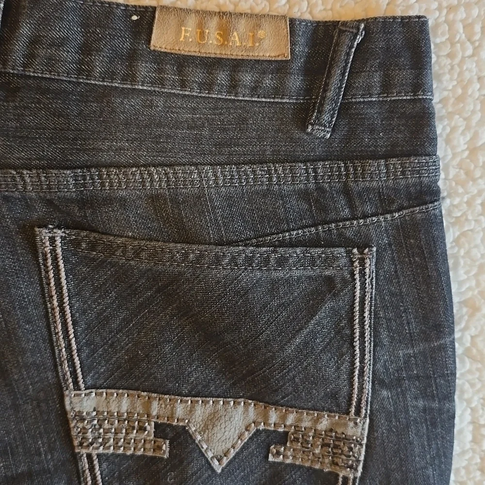 Vintage Y2K F.U.S.A.I Dark Washed Men Denim Jeans